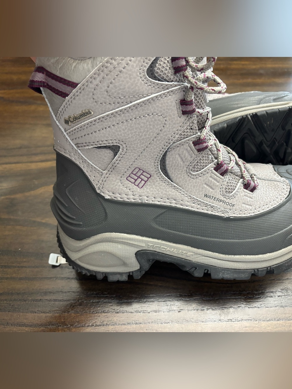 Columbia Waterproof 200g Omni-Grip Winter Boots Women’s 7 Gray - Picture 11 of 11